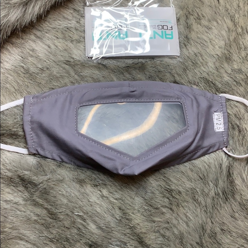 Light Grey Mask with AntiFog Panel
